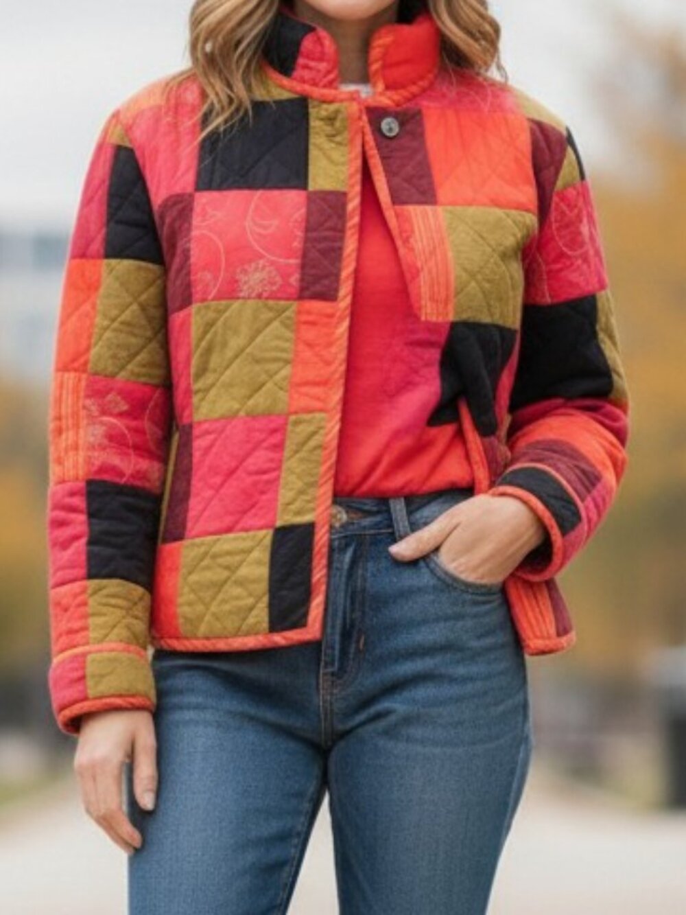 David Brooks *Vintage* Quilted Patchwork Jacket